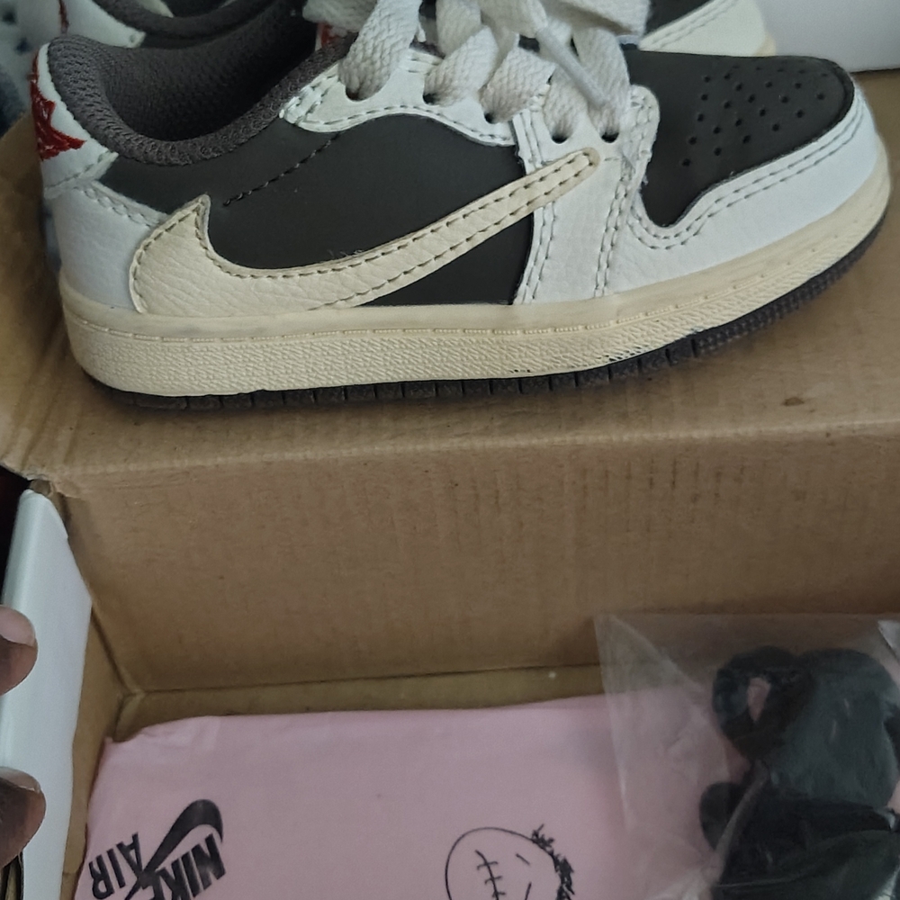 Jordan Kids Brown and Cream Sneakers